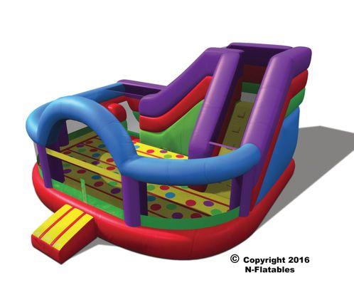 Looking for a fun size water slide with out breaking the bank! Check out the Wacky Kid Zone