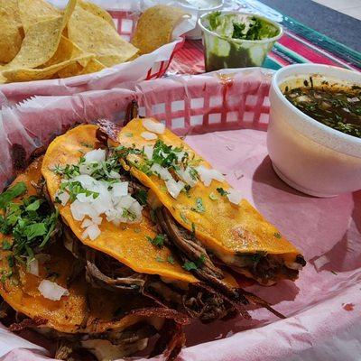 Birria tacos are perfect!