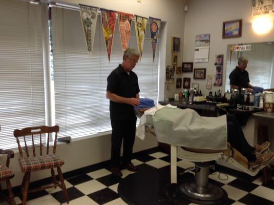 Call today for a hot-towel shave