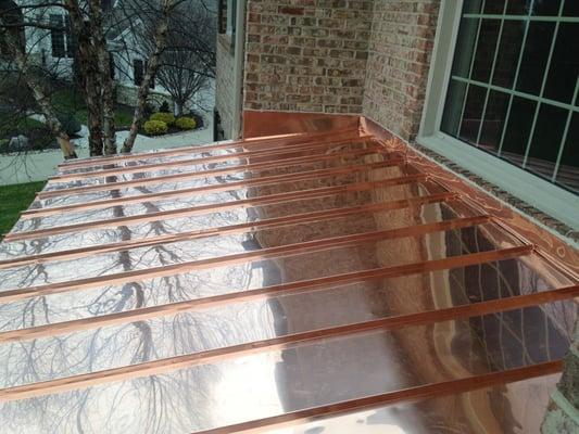 Standing Seam Copper Roof