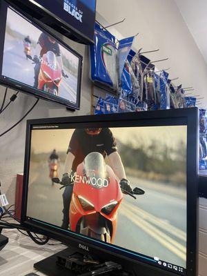 kenwood dvr camera system  installed in sport bikes , harleys , utvs