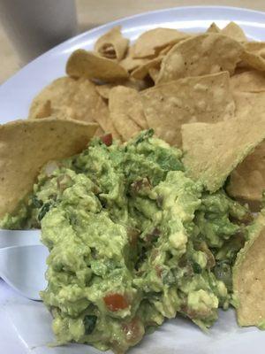 The best guacamole and chips ever!!