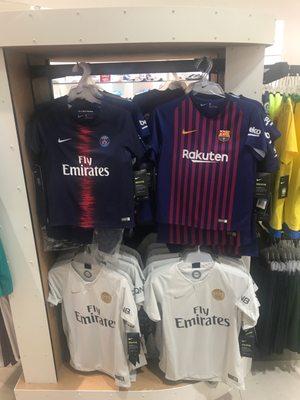 Kids kits set soccer Real madrid and Barcelona