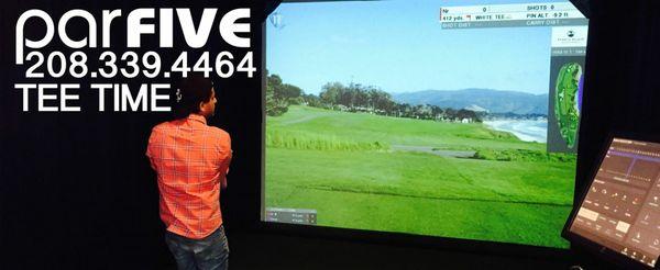 # 1 Golf Simulator in the world by HD Golf! It's not animated, it's HD! The most realistic Indoor golf experience.