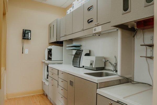 Sterilization area at Premiere Dental of Abington