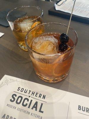 Old Fashioned and a Sazerac