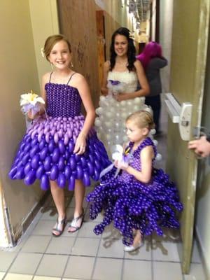 Balloon dresses for the St.Lawrence Centre Bridal Show 2013