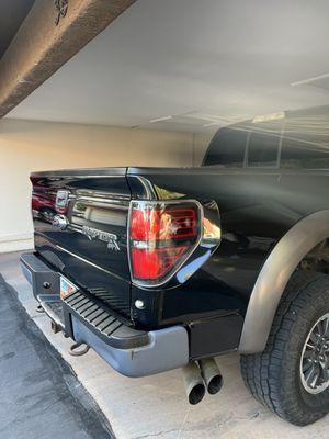 Backside of Ford Raptor