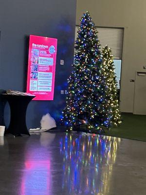 My church is all decorated for Christmas