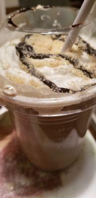 Frozen hot chocolate s'mores for the kids they loved!