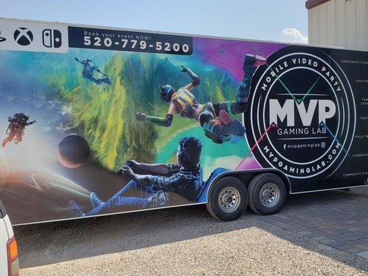 MVP Gaming Lab. A mobile video game trailer.