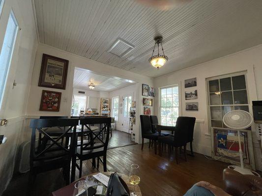 Sitting room to enjoy your wine