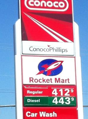 Look at the Gas prices....