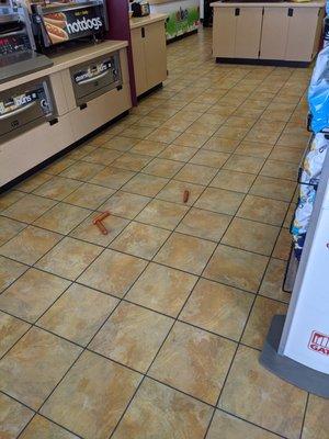 Food on the floor