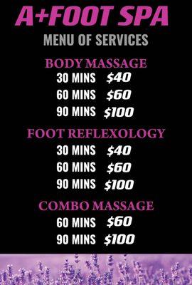 A+Foot Spa latest price list