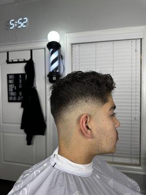 Mid Bald Fade with hooks