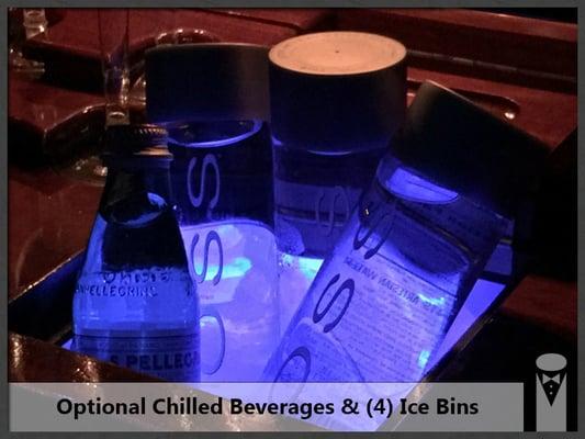 The VIP Limousine features four ice bins to chill your favorite beverages.