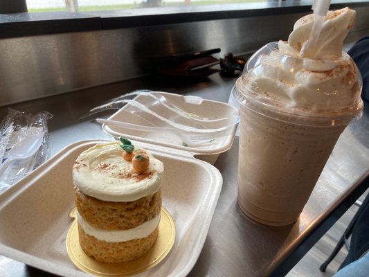 Carrot cake and chai smoothie