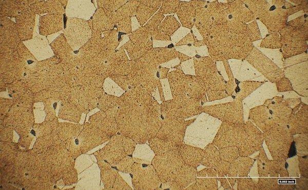 C36000 Brass Microstructure (2000x Magnification)