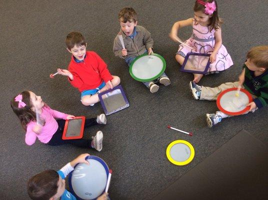 Preschool Class Drum EXPLORATION and Ensemble Play