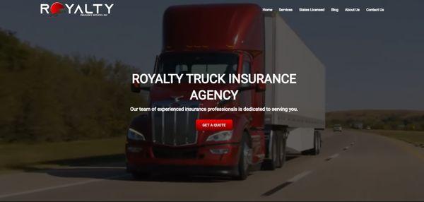 Get A free quote!!!  royaltytruckinsurance.com