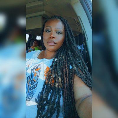 Style Pictured: Sherie's Locs (book under Summer Styles) 
Instagram: @Locd_tite