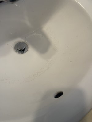 Bathroom sink not cleaned