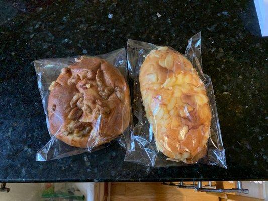 Walnut butter bread and Taro bread!