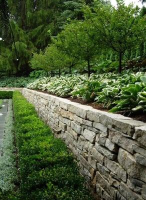 Lovely retaining wall