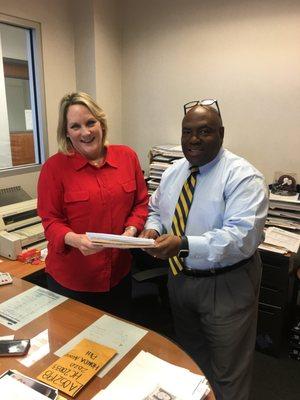 Sales Manager Kathleen McNeil and General Sales Manager Jerry Warfield