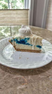 Blue velvet cheesecake