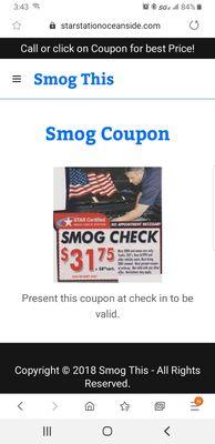 Photo of Smog This coupon