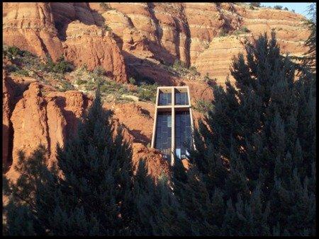 The Chapel of the Holy Cross as seen from one of our rental properties.