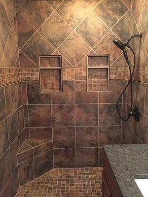 Very beautiful walk-in shower!