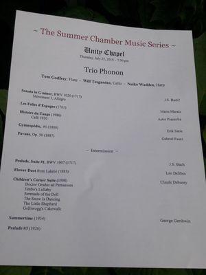 Chamber Music Series.