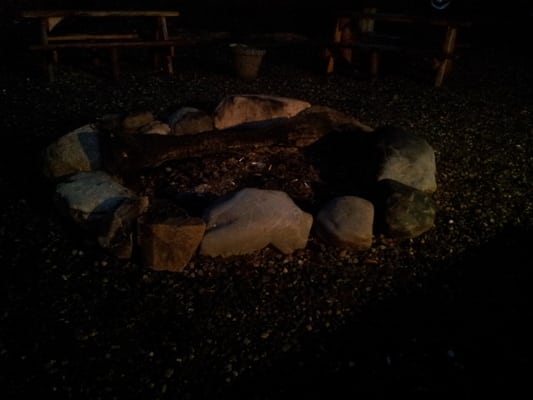 BrewBakers Brewery- the stone Firepit is ready for a roaring fire, neighbors sharing great conversation & BrewBakers beer.