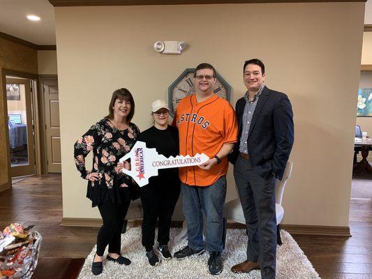 Congratulations Chelsea and Tim on your first home purchase!