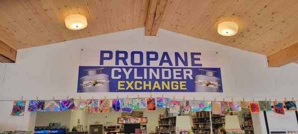 Propane tanks for sale and exchange.