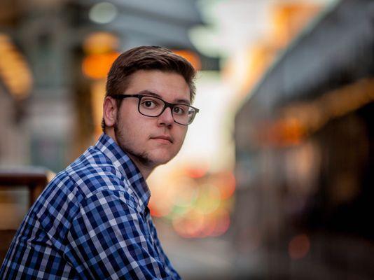 Connor's Grad Photo- (Downtown Phoenix) Love this one!!