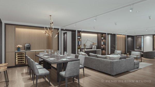 Condo_Living Room_Dining Room_Design