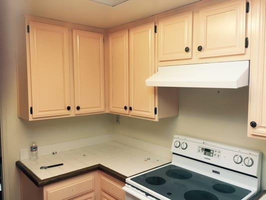 Refinish kitchen cabinets picture cream