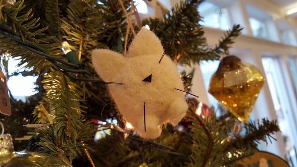 kitty Christmas tree ornament