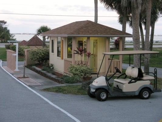 Front Office looking East toward US 1 and the Indian River Lagoon