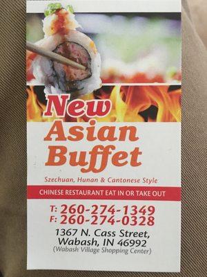 New Asian Buffet