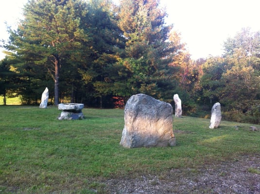 The stone circle on the grounds