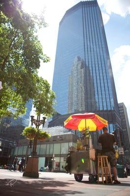 Nibbles McCart the Original, Nicollet Mall Food Cart. located at 7th/8th and Nicollet Mall