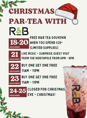 Come join us & sip on some boba with your best-teas this week for our Christmas special