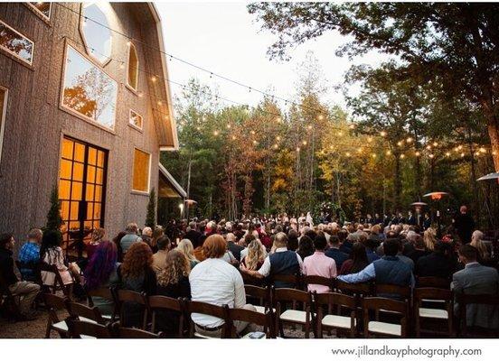 Outdoor reception.