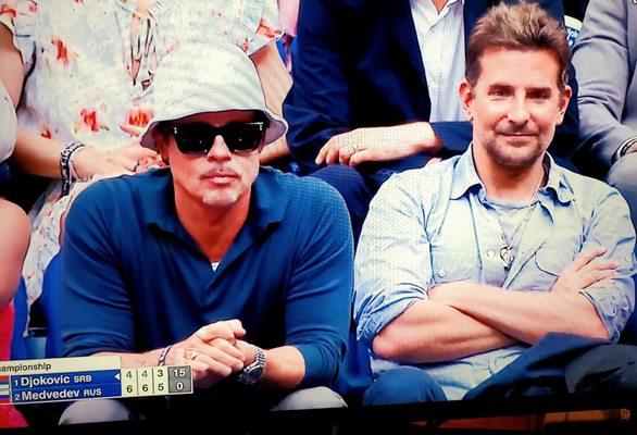 Brad Pitt and Bradley Cooper at the men's Final US Open tennis - (9/12/2021)