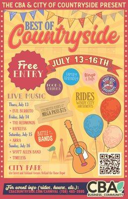 Best of Countryside carnival, July 13-16, 2017